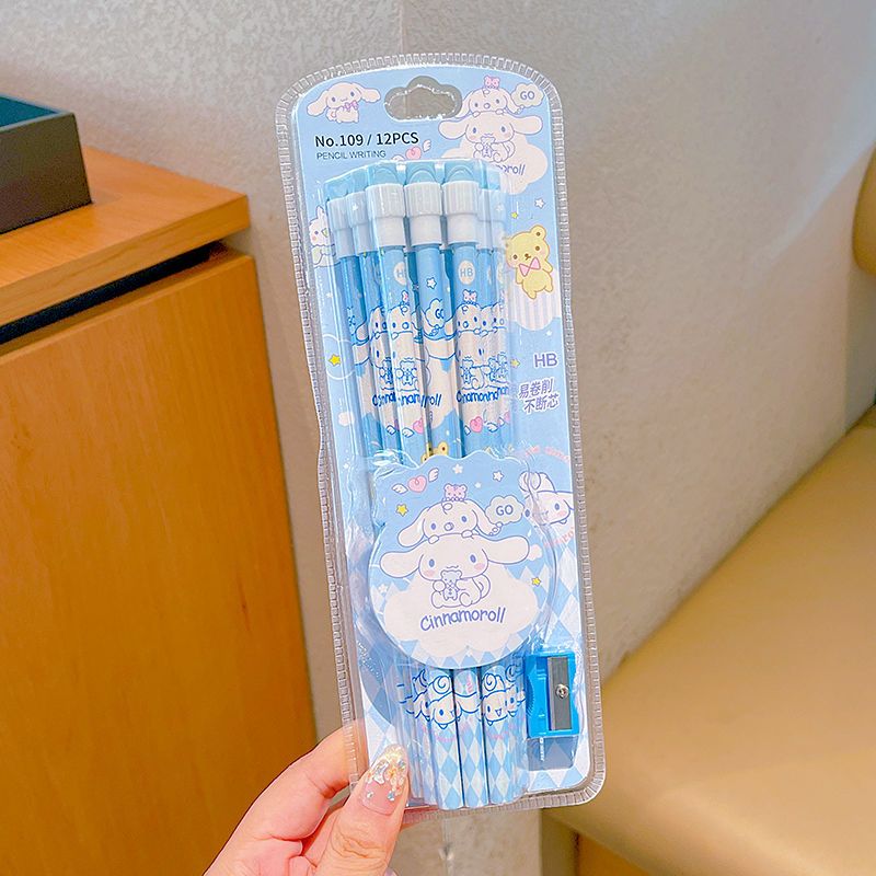SET OF 12 HELLO KITTY PENCILS