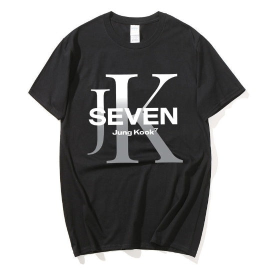 T-SHIRTS BTS JUNGKOOK SEVEN  100% COTTON (various colors)