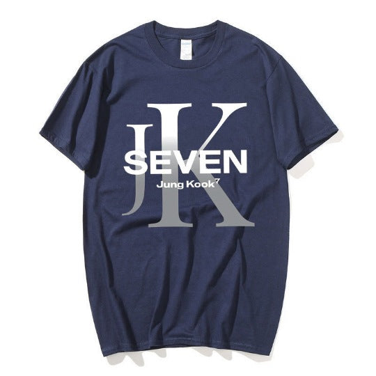 T-SHIRTS BTS JUNGKOOK SEVEN  100% COTTON (various colors)