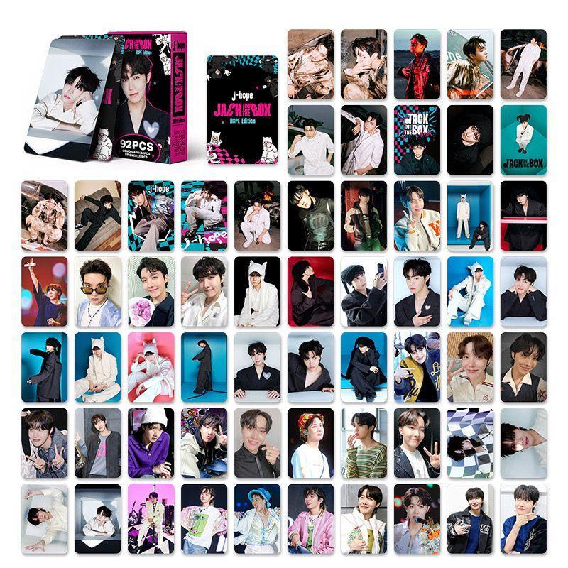 PHOTOCARDS JHOPE JACK IN THE BOX 92 PCS (60 PHOTOCARDS + 32 STICKERS)