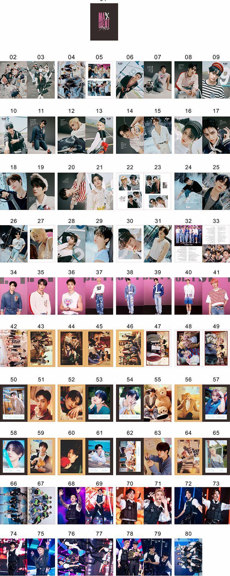 STRAY KIDS PHOTOBOOK 80 PCS (PHOTOBOOK+79 ITEMS) VARIOUS OPTIONS!✨