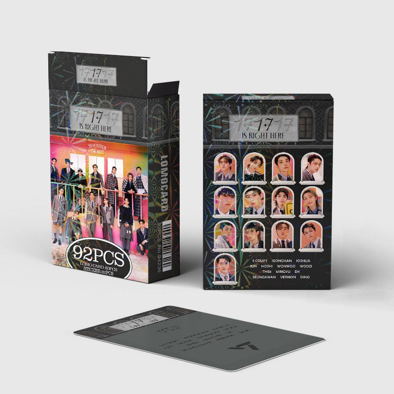 SEVENTEEN MERCH 17 Is Right Here92 PIECES KIT (60 PHOTOCARDS + 32 STICKERS)