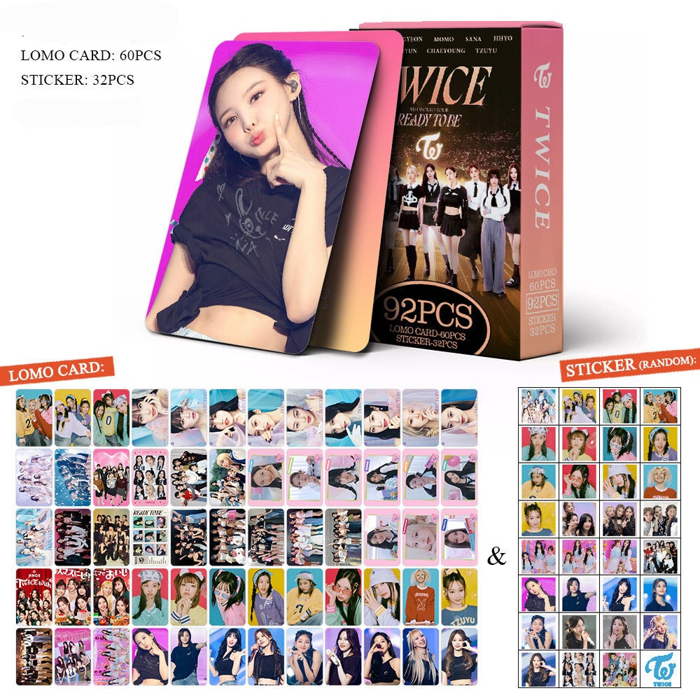 PHOTOCARDS TWICE READY TO BE - 92 PCS (60 PHOTOCARDS + 32 STICKERS)