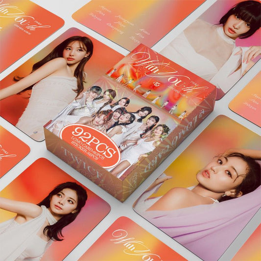 PHOTOCARDS TWICE WITH YOU - 92 PCS (60 PHOTOCARDS + 32 STICKERS)