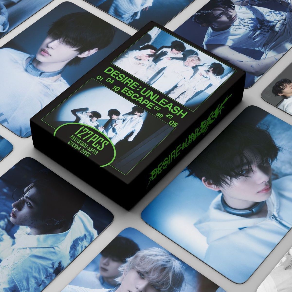 PHOTOCARDS ENHYPEN DESIRE UNLEASH 127 PCS (55 Photocards + 72 Stickers)