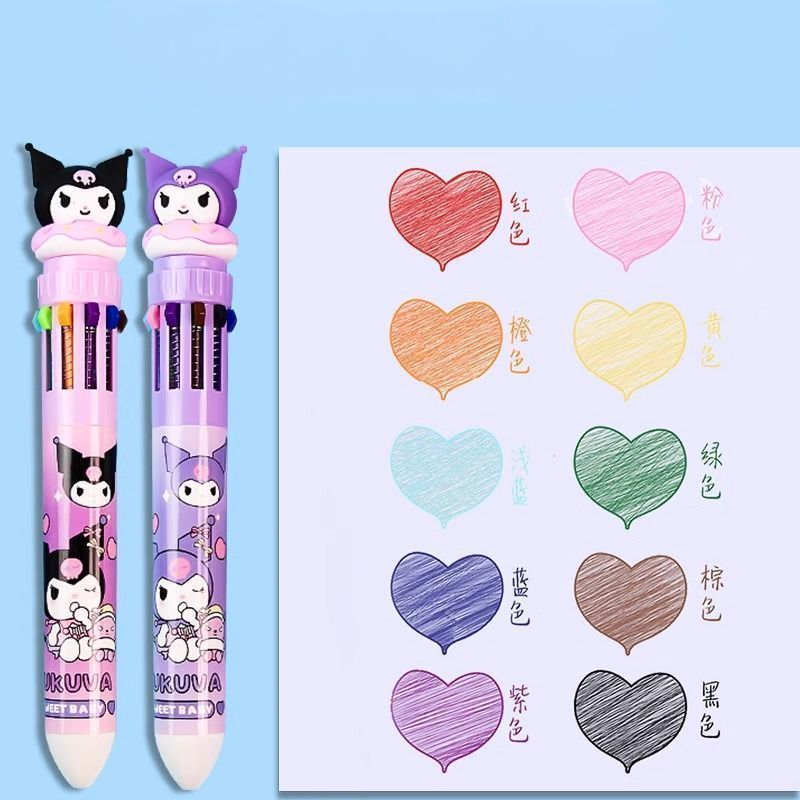 Hello Kitty Gang 10 Colors Pen Kit 6 PCS