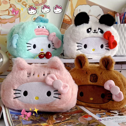 HELLO KITTY PLUSH PENCIL CASES