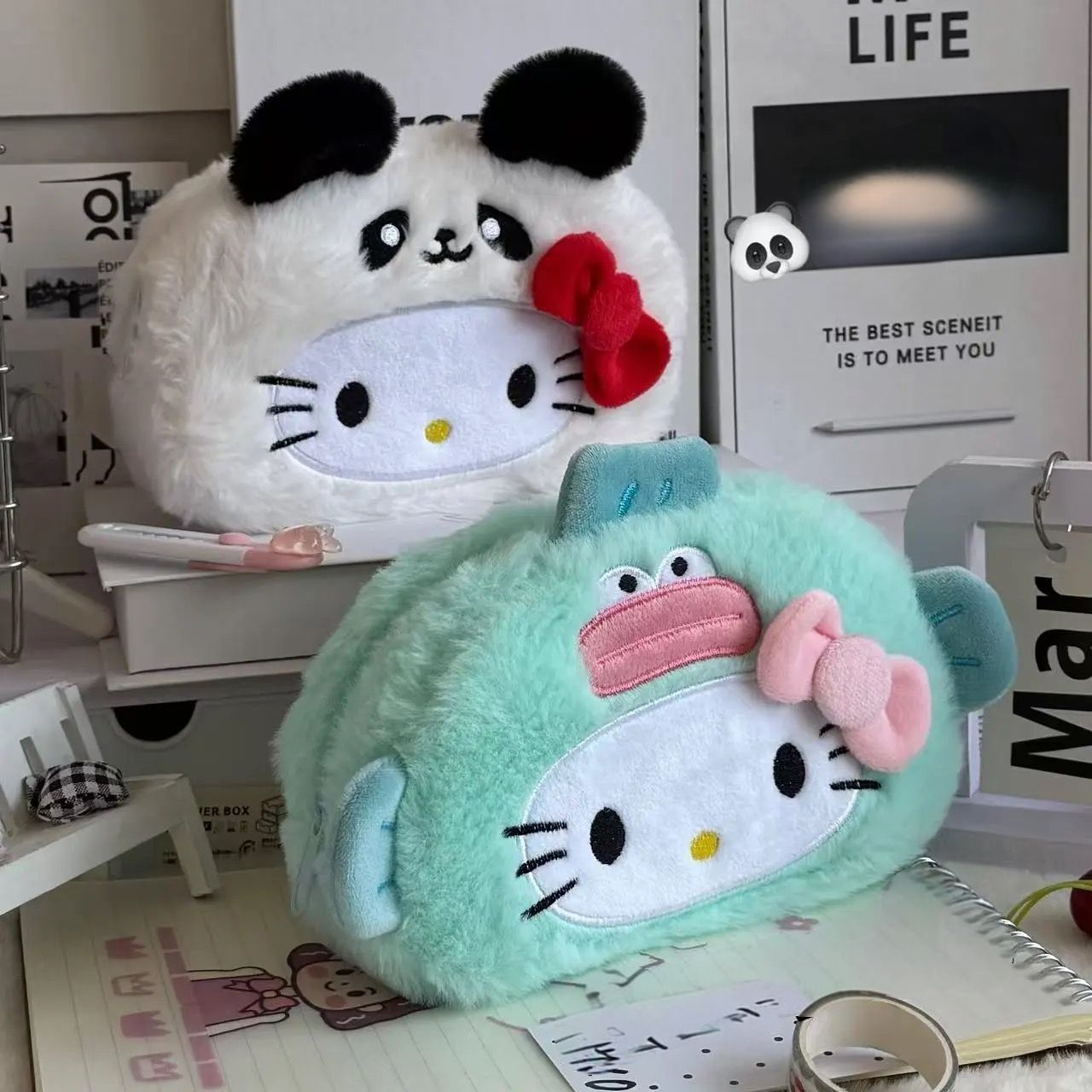 HELLO KITTY PLUSH PENCIL CASES
