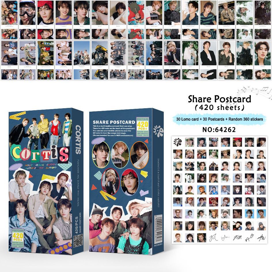 CORTIS PHOTOCARDS + POSTCARDS + STICKERS 420 PCS