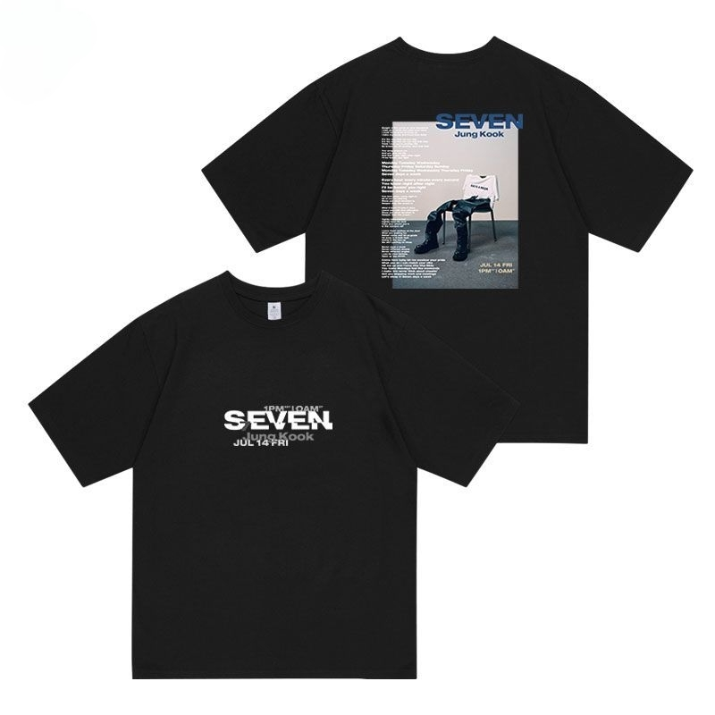 T-SHIRT BTS JUNGKOOK SEVEN 100% COTTON