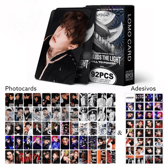 PHOTOCARDS ATEEZ 2024 TOWARDS THE LIGHTKITS 92 PCS (60 PHOTOCARDS + 32 STICKERS)