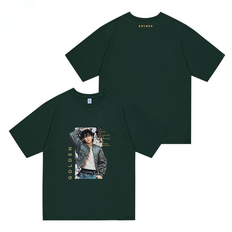 JUNGKOOK GOLDEN T-SHIRT 100% COTTON (4 colors)