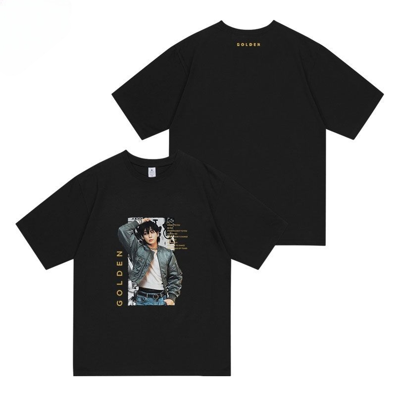 JUNGKOOK GOLDEN T-SHIRT 100% COTTON (4 colors)