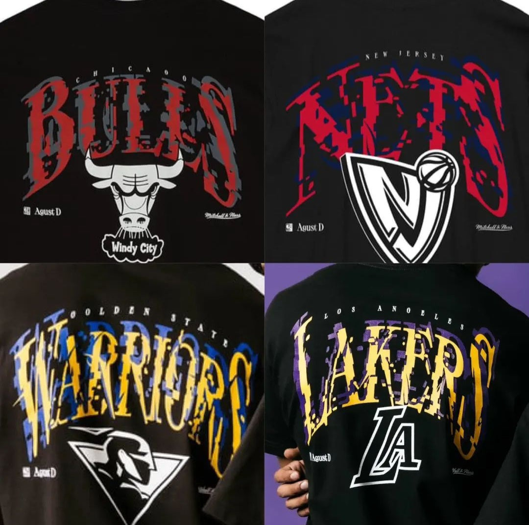 SUGAxNBA 100% COTTON T-SHIRTS (six teams)