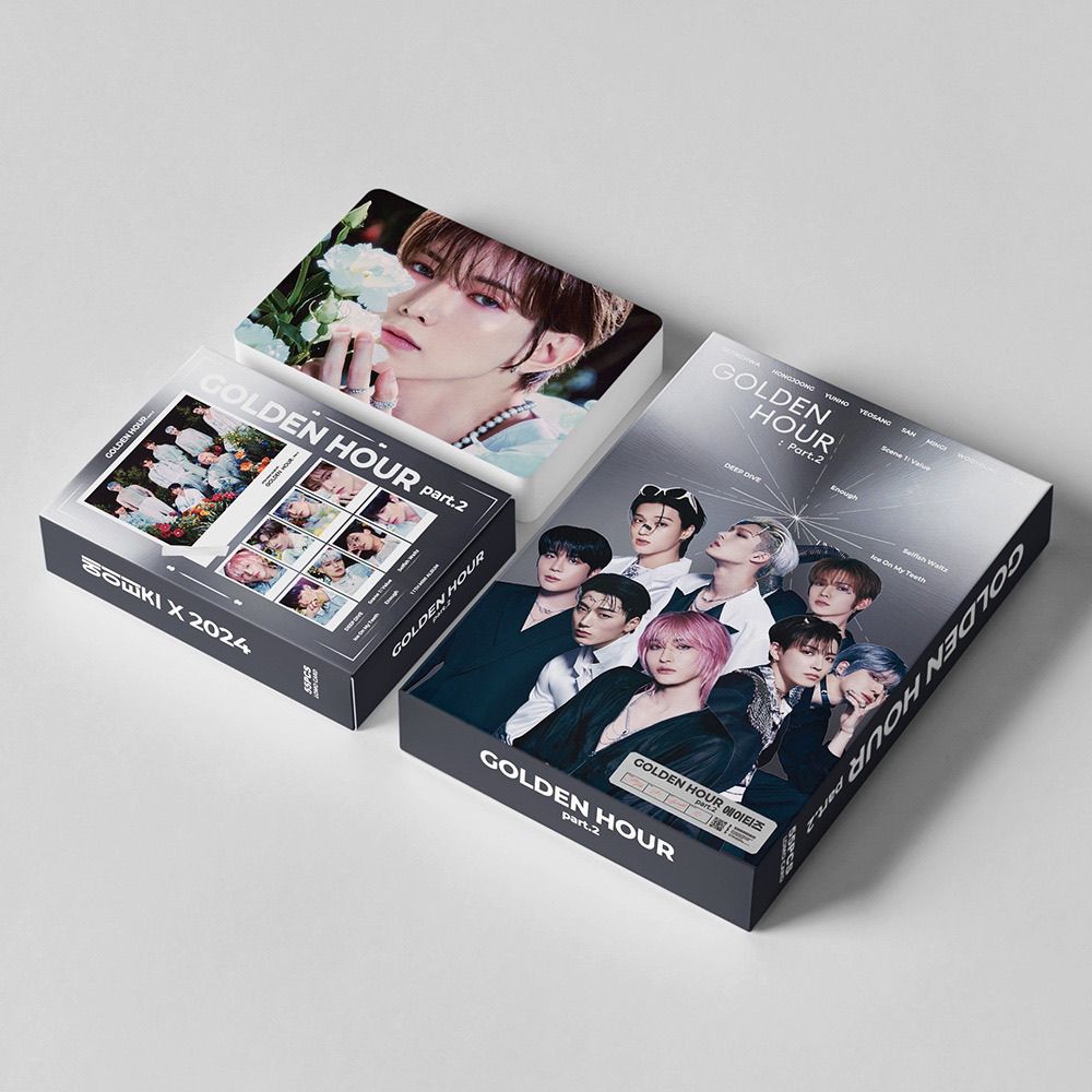 PHOTOCARDS ATEEZ 11th MINI ALBUM GOLDEN HOUR part.2 55 PCS