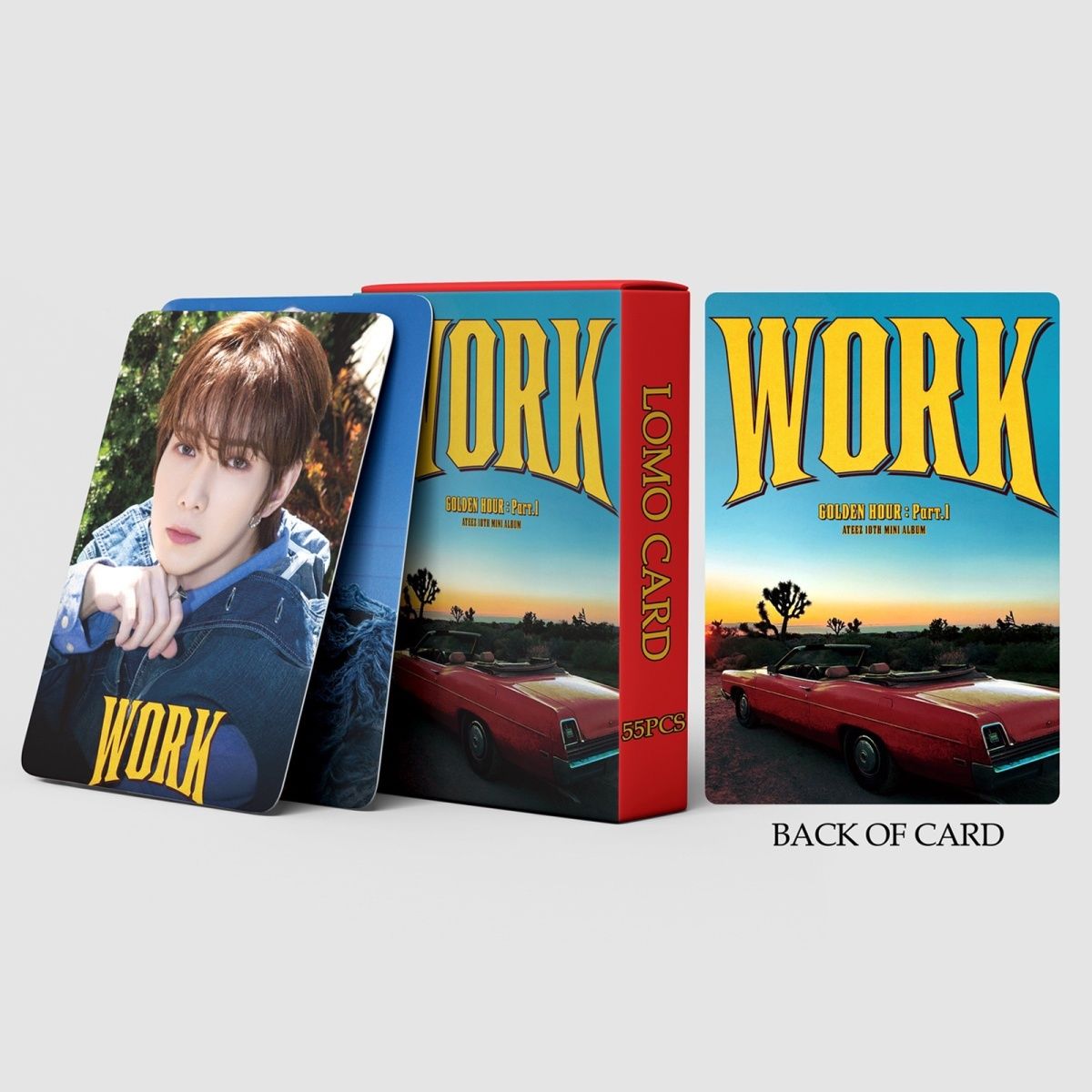 PHOTOCARDS ATEEZ GOLDEN HOUR WORK 55 PCS
